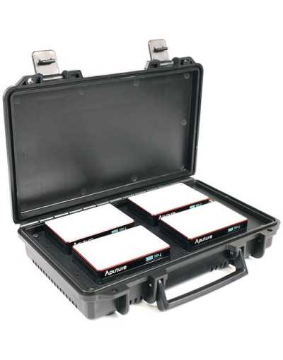 Aputure MC 4-Light Travel Kit with Charging Case