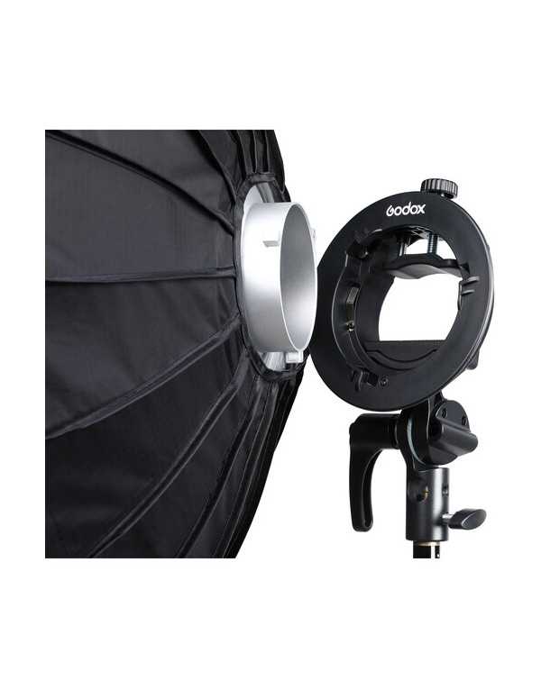 Godox S2 Speedlite Bracket with Softbox & Carrying Bag Kit (23.6 x 23.6")