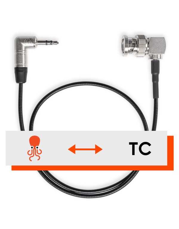 Tentacle Sync Tentacle to BNC Cable (Right-Angle, 16") | Audio Cables & Connectors | CAM TOOLS Middle East | Tentacle Sync