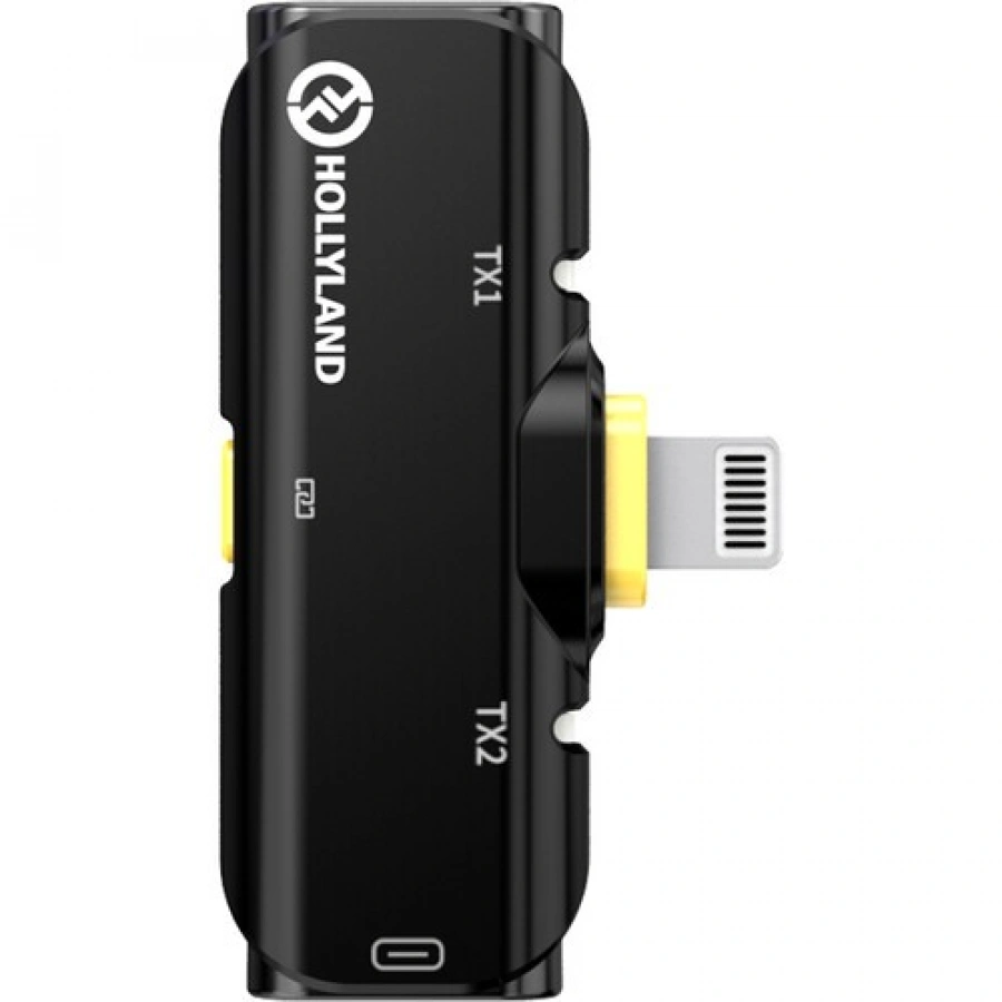 Hollyland LARK C1 DUO 2-Person Wireless Microphone System with Lightning Connector for iOS Devices