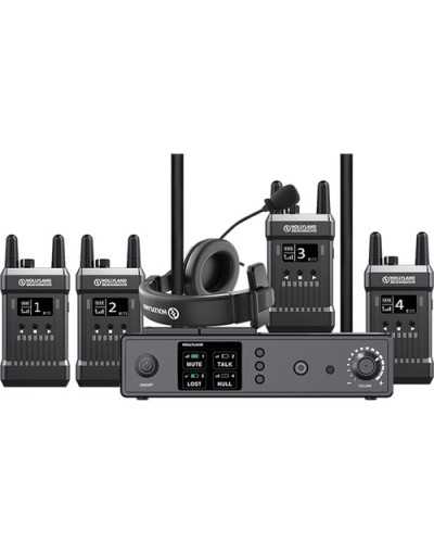 Hollyland Mars T1000 Intercom System with Four Beltpack Transceivers