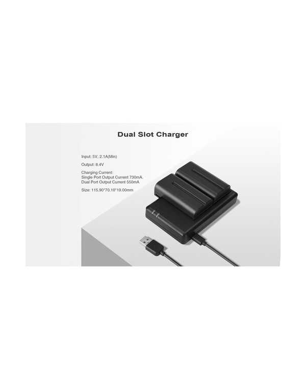Hollyland Dual-Slot Charger for NP-F970/750/550