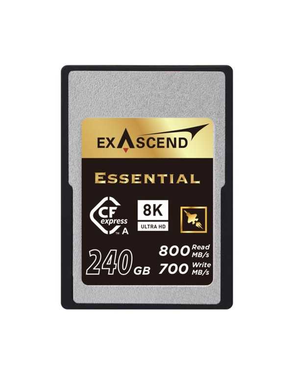 Exascend 240GB Essential Series CFexpress Type A Memory Card | Memory Cards | CAM TOOLS Middle East | ExAscend