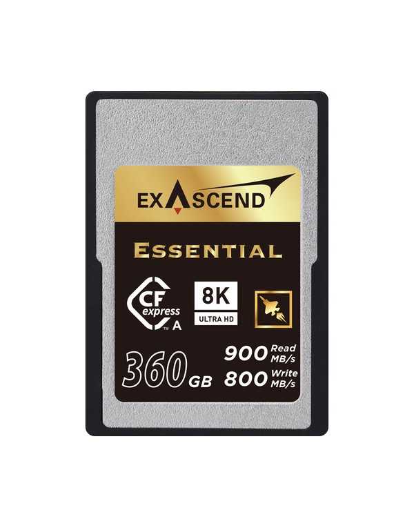 Exascend 360GB Essential Series CFexpress Type A Memory Card | Memory Cards | CAM TOOLS Middle East | ExAscend