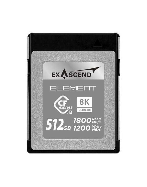 Exascend 512GB Element Series CFexpress Type B Memory Card | Memory Cards | CAM TOOLS Middle East | ExAscend