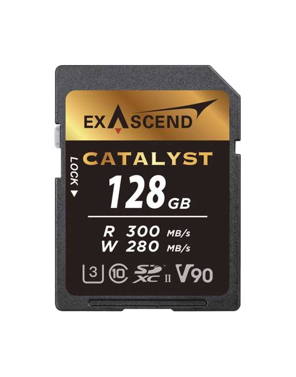 Exascend 128GB Catalyst UHS-II SDXC Memory Card | Memory Cards | CAM TOOLS Middle East | ExAscend