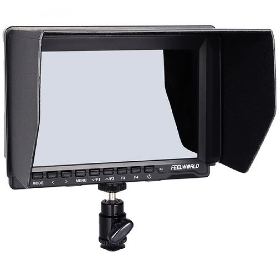 FeelWorld FW759 7" IPS HDMI On-Camera Monitor with Sunshade and HDMI Lock