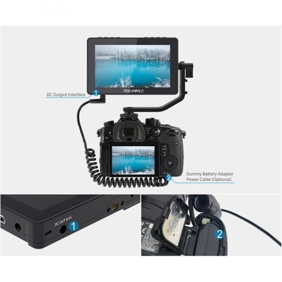 FeelWorld F5 Pro 5.5" V2 4K HDMI IPS Touchscreen Monitor
