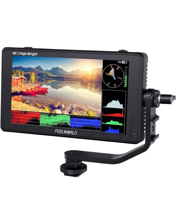 FEELWORLD LUT6E 6 Inch 1600nit High Bright Touchscreen DSLR Camera Field Monitor | Monitors | CAM TOOLS Middle East | FeelWorld