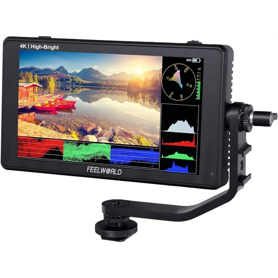 FEELWORLD LUT6E 6 Inch 1600nit High Bright Touchscreen DSLR Camera Field Monitor