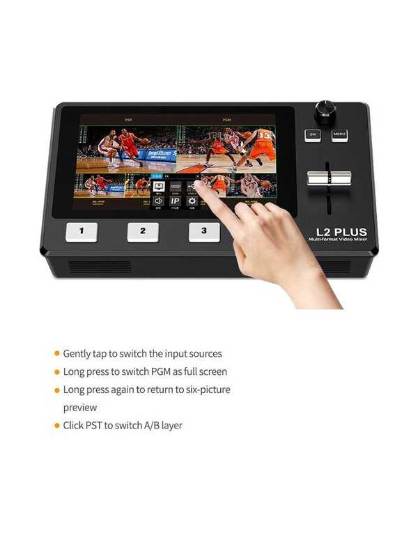 FeelWorld HDMI Live Stream Switcher with Built-In 5.5" LCD Monitor