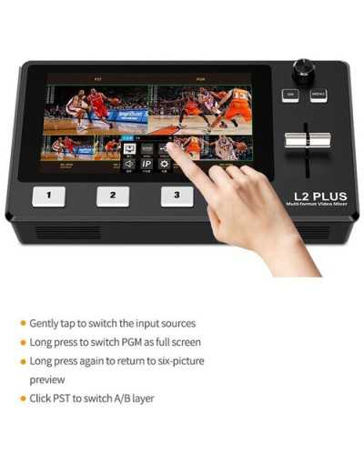 FeelWorld HDMI Live Stream Switcher with Built-In 5.5" LCD Monitor