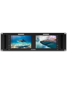 FeelWorld D71 PLUS Dual 7" 3 RU Rackmount 4K HDMI Monitor