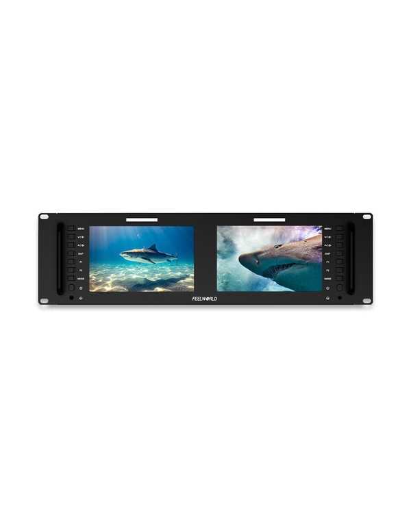 FeelWorld D71 PLUS Dual 7" 3 RU Rackmount 4K HDMI Monitor | Camera Monitors | CAM TOOLS Middle East | FeelWorld