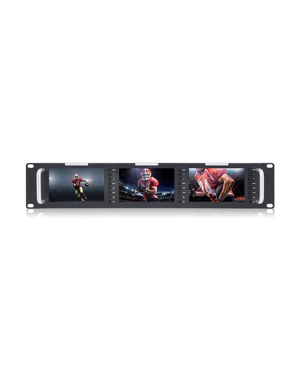 FeelWorld T51 Triple 5" 2 RU 3G-SDI/HDMI Rackmount Monitor | Monitors | CAM TOOLS Middle East | FeelWorld