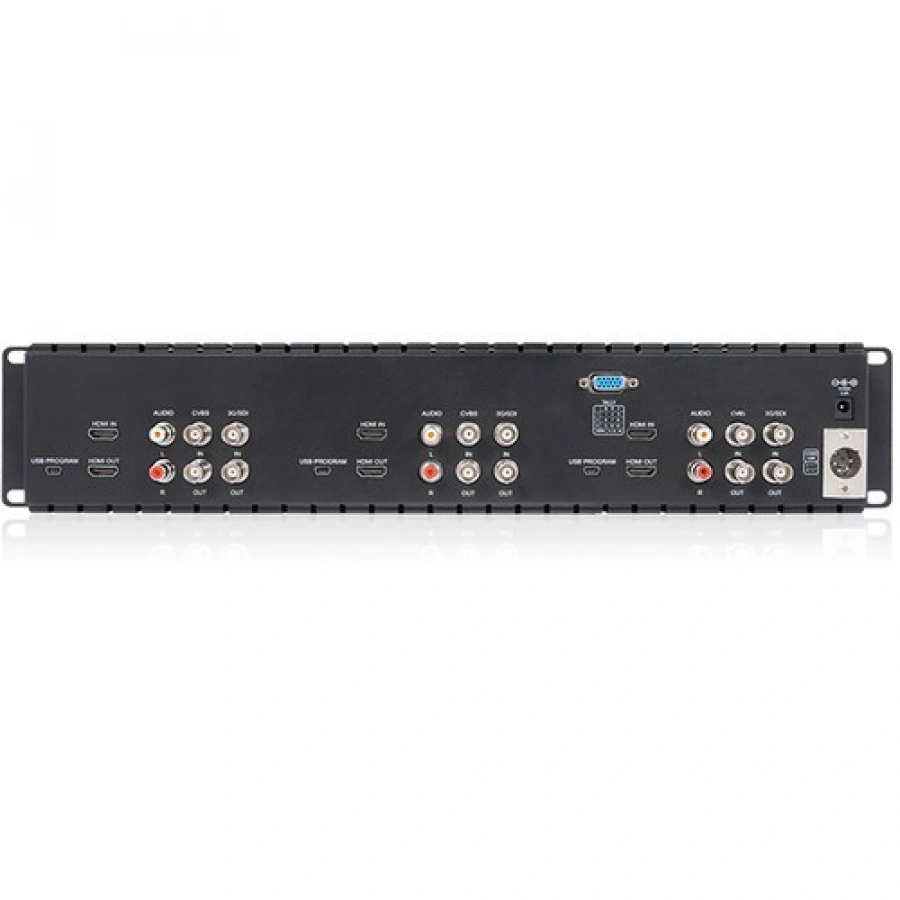 FeelWorld T51 Triple 5" 2 RU 3G-SDI/HDMI Rackmount Monitor