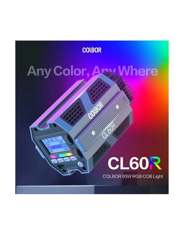 COLBOR CL60R RGB COB LED Monolight | Monolights | CAM TOOLS Middle East | COLBOR