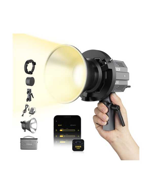 COLBOR CL60 Bi-Color LED Monolight | Monolights | CAM TOOLS Middle East | COLBOR