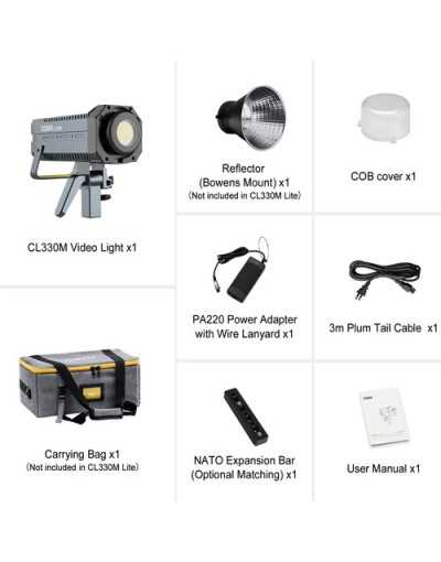 COLBOR 330W Daylight COB LED Video Light