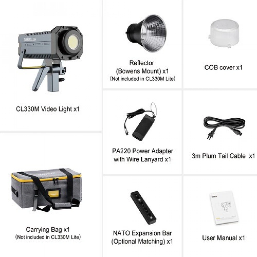COLBOR 330W Daylight COB LED Video Light