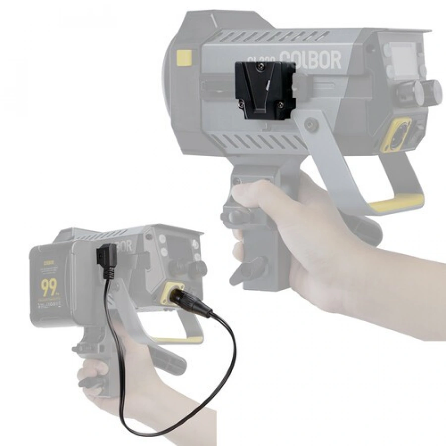 COLBOR V-Mount Adapter And D-Tap To XLR V-Mount Battery Cable