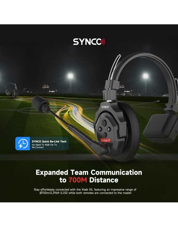 Synco X-Talk X5 Wireless Intercom System with 5 Headsets (2.4 GHz)