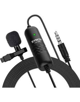 Synco Lav-S6E Omnidirectional Lavalier Microphone with 3.5mm Connector & Camera/Smartphone Sensor