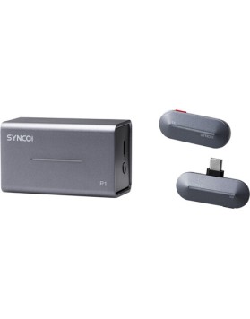 Synco WAir-P1ST Wireless Microphone System with USB-C Connector for Android Devices (2.4 GHz, Stone Blue)