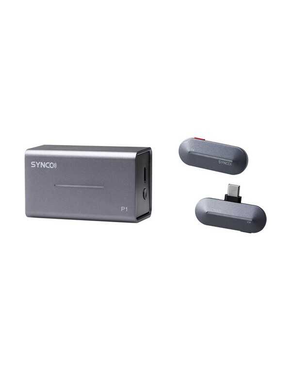 Synco WAir-P1ST Wireless Microphone System with USB-C Connector for Android Devices (2.4 GHz, Stone Blue) | Wireless Microphone Systems | CAM TOOLS Middle East | SYNCO