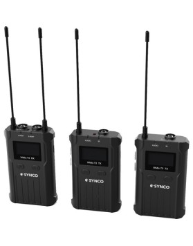 Synco WMic-T3 2-Person Camera-Mount Wireless Lavalier Microphone System (UHF: 512 to 589 MHz)