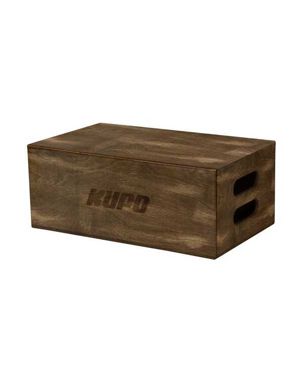 Kupo Brown Stained Apple Box - Full - 20in X 12in X 8in | Apple Box | CAM TOOLS Middle East | Kupo