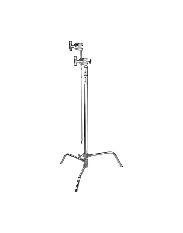 Kupo 40" Master C-Stand with Sliding Leg Kit & 2.5" Grip Head (10.3', Silver) | Stands | CAM TOOLS Middle East | Kupo