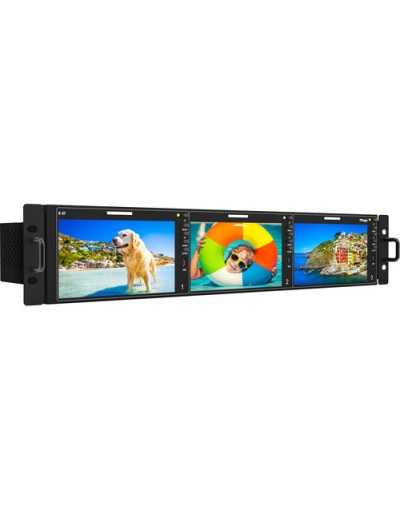 TVLogic R-5T 3 x 5.5" 12G-SDI/HDMI Full HD Rackmount LCD Monitors
