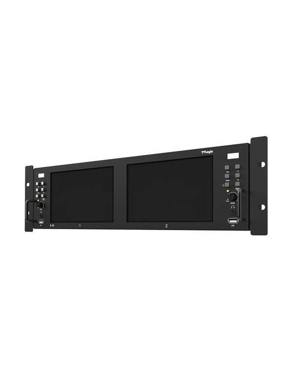 TVLogic Dual 7" LCD UHD 4K Ready Rackmount Monitors | Monitors | CAM TOOLS Middle East | TV Logic