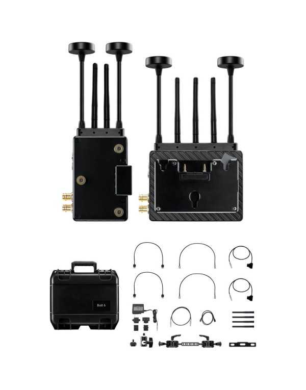 Teradek Bolt 6 XT MAX 12G-SDI/HDMI Wireless Transmitter/Receiver Kit (Gold Mount)