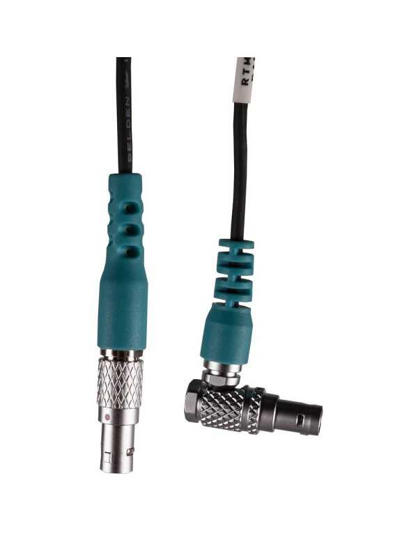 Teradek RT 4-Pin Straight to 4-Pin Right-Angle Motor Cable (8")