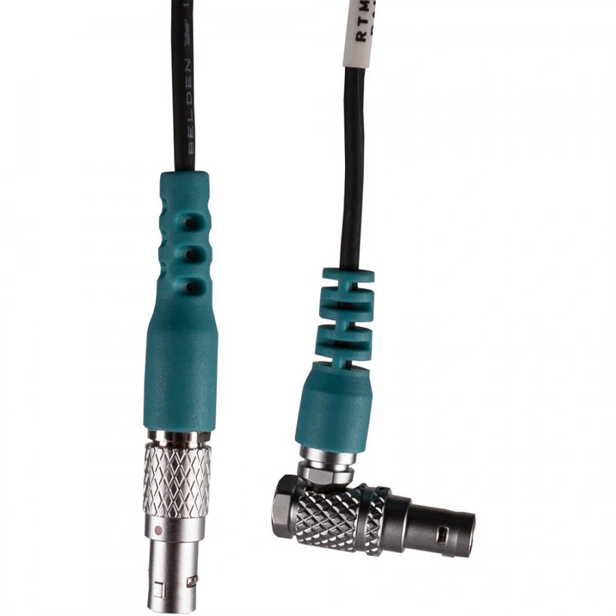 Teradek RT 4-Pin Straight to 4-Pin Right-Angle Motor Cable (8")