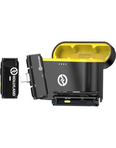 Hollyland LARK C1 DUO 2-Person Wireless Mic System (USB-C, Black, 2.4 GHz)