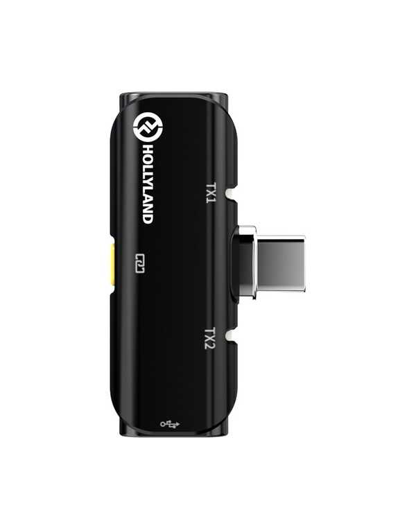 Hollyland LARK C1 DUO 2-Person Wireless Mic System (USB-C, Black, 2.4 GHz)