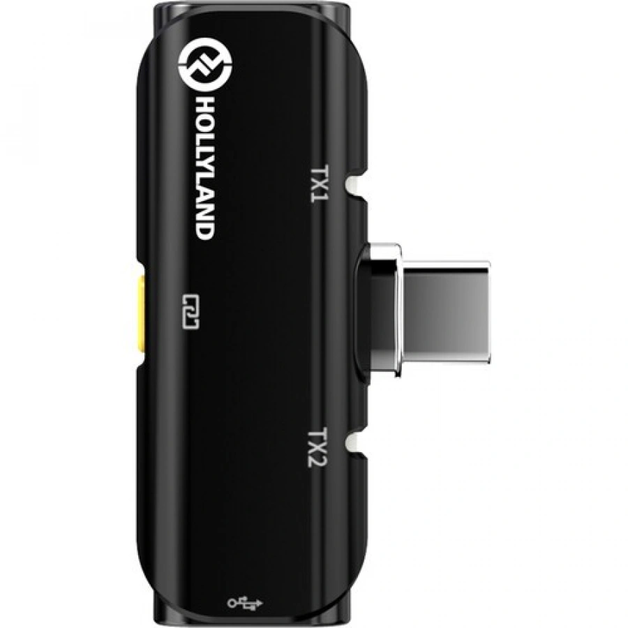 Hollyland LARK C1 DUO 2-Person Wireless Mic System (USB-C, Black, 2.4 GHz)