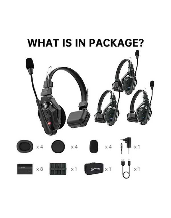 Solidcom C1 full-duplex wireless intercom headset system