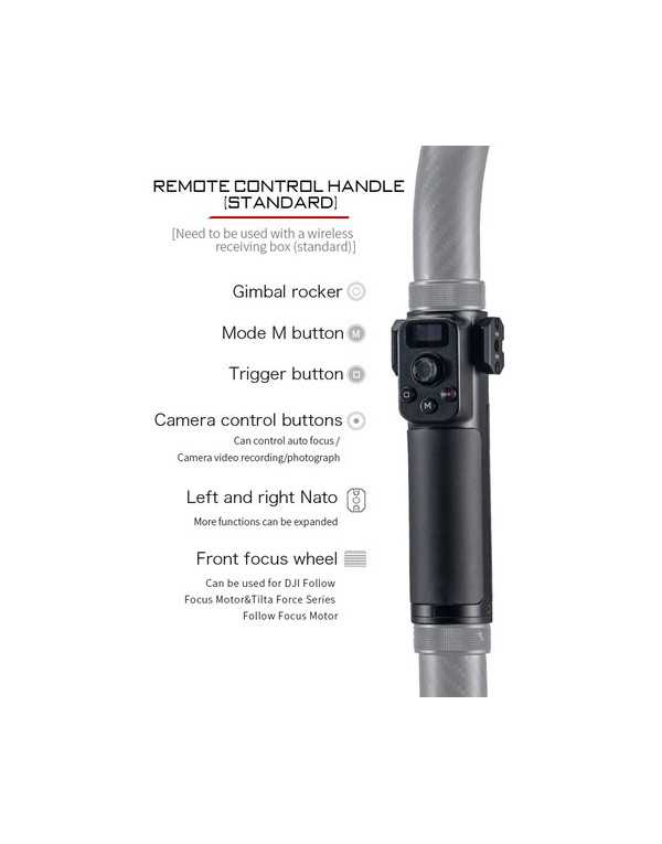 Tilta Advanced Ring Grip for DJI RS4 pro ,RS 3 Pro and RS 2 Gimbals