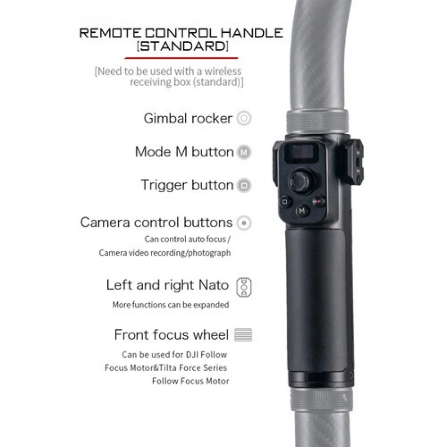 Tilta Advanced Ring Grip for DJI RS4 pro ,RS 3 Pro and RS 2 Gimbals