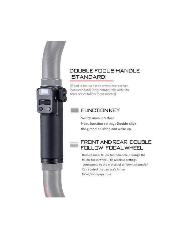 Tilta Advanced Ring Grip for DJI RS4 pro ,RS 3 Pro and RS 2 Gimbals