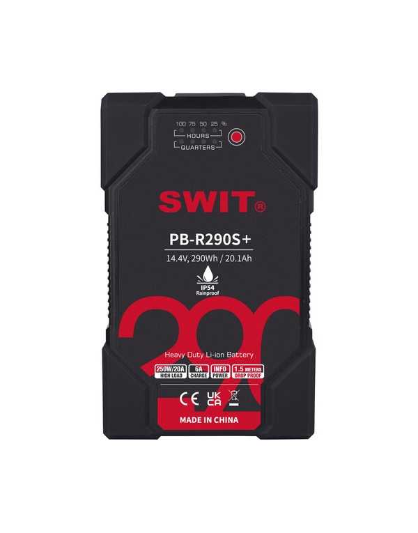 SWIT PB-R290S+ 290Wh Heavy-Duty IP54 Battery Pack (V-Mount) | Battery | CAM TOOLS Middle East | SWIT