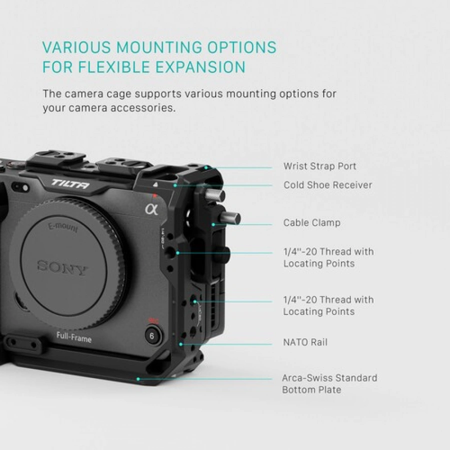 Tilta Camera Cage Pro Kit v2 for Sony FX3 & FX30 (Black)