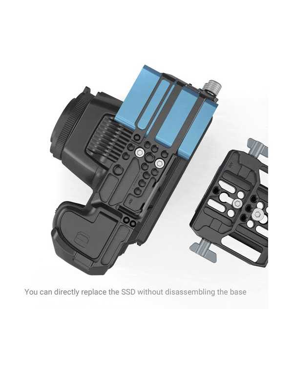 SmallRig Universal Camera Baseplate with 15mm LWS Rod Clamp