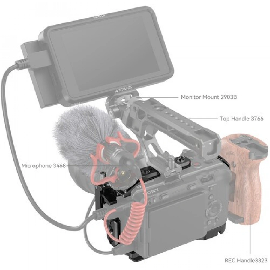 SmallRig Cage for Sony FX30/FX3 (4183) – Handheld, Tripod & Stabilizer Support