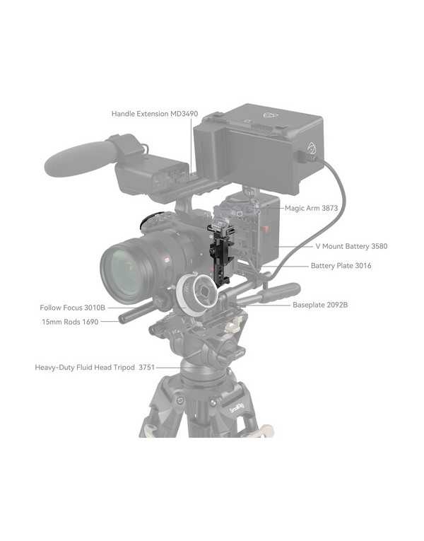 SmallRig Cage for Sony FX30/FX3 (4183) – Handheld, Tripod & Stabilizer Support