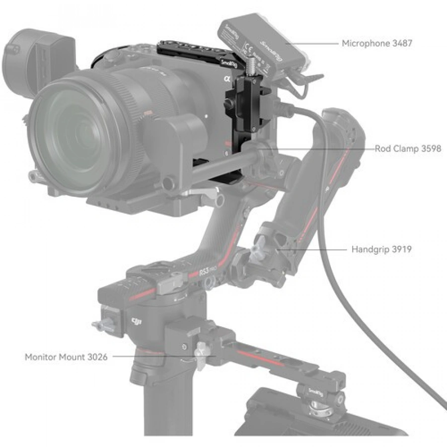 SmallRig Cage for Sony FX30/FX3 (4183) – Handheld, Tripod & Stabilizer Support